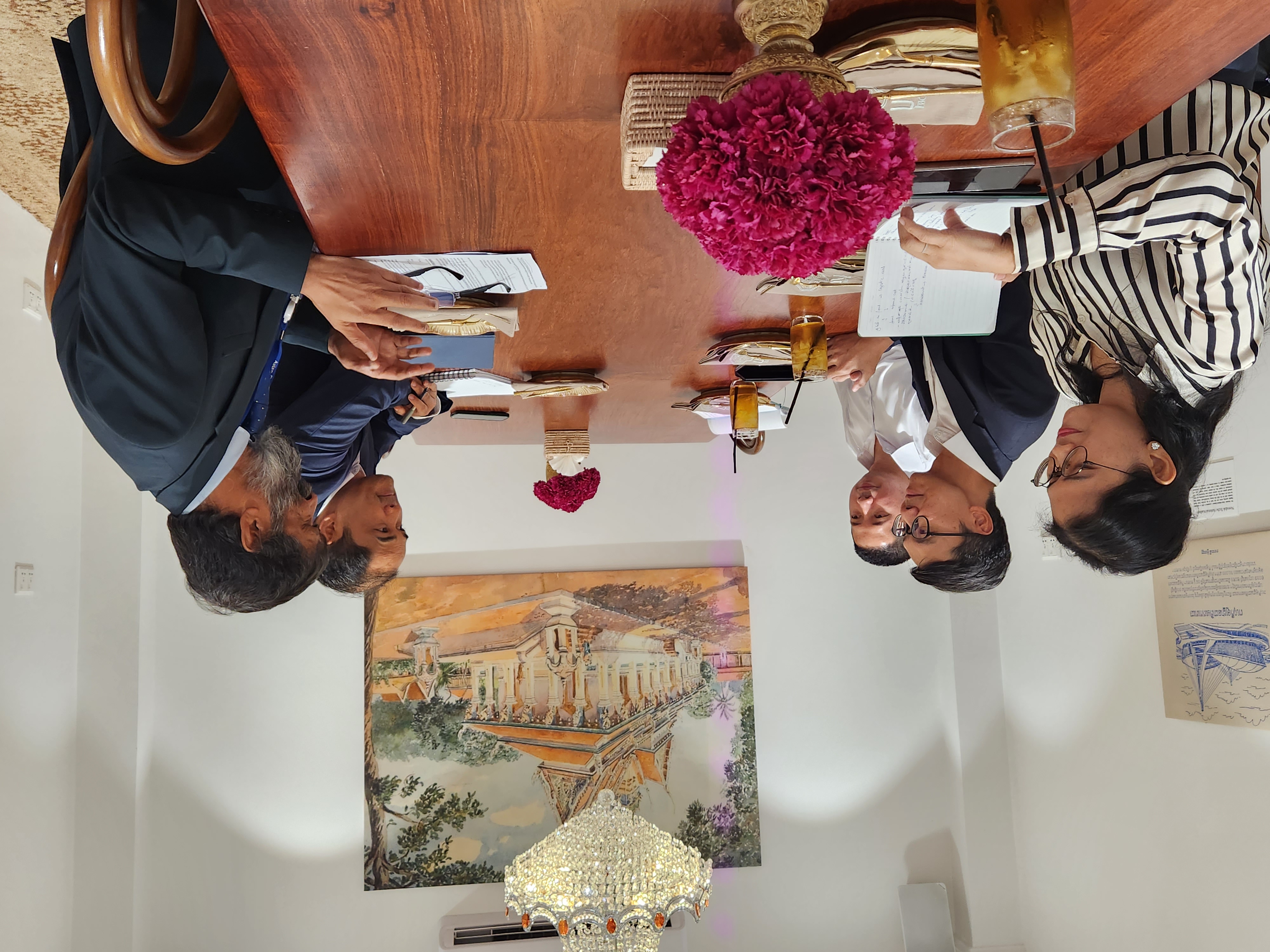 H.E. Chou Heng and Mr. Vijay Kumar Akasam Discuss Future Cooperation for GMS Programs