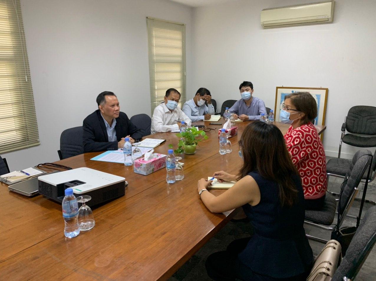 A meeting with Ms. Francesca Erdelmann, Country Director of World Food Programme in Cambodia