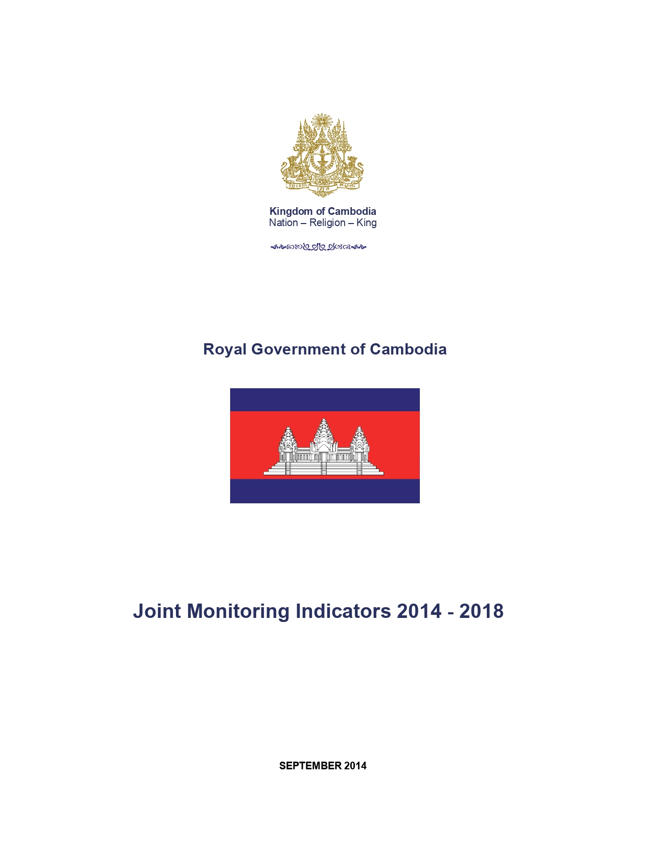 Joint Monitoring Indicators          2014-2018